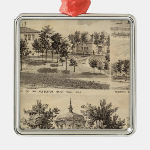Residences, Minnesota Metal Tree Decoration