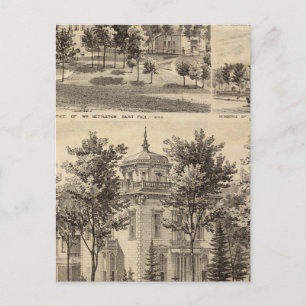 Residences, Minnesota Postcard