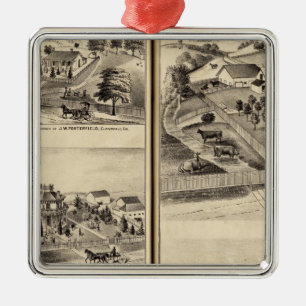 Residences of DG Heald, JM Bowles Metal Tree Decoration