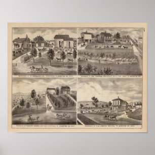 Residences of Greenwood, Carroll, Minnesota Poster
