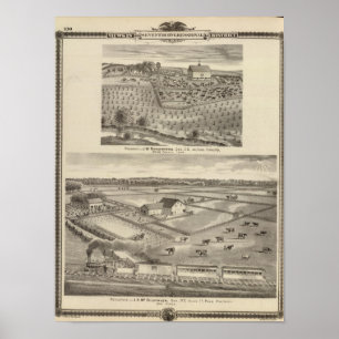 Residences of JW Richardson & JD McGlothlen Poster