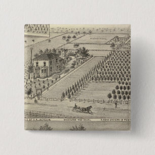 Residences Woodland, Knights Landing 15 Cm Square Badge