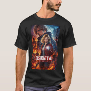 Resident Dark Evil Funny Requiem Art 24 Basic Da T-Shirt