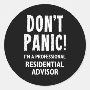 Residential Advisor  Classic Round Sticker