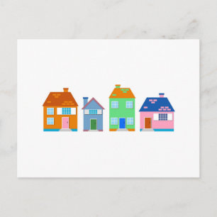 Residential Homes Postcard