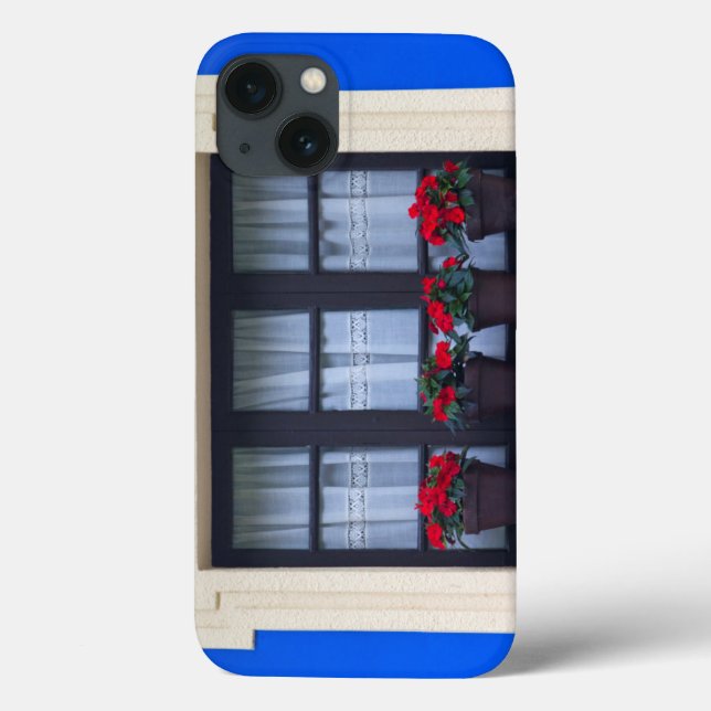 Residential housing with flowers in windows Case-Mate iPhone case (Back)