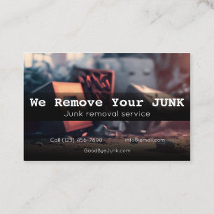 Residential junk removal business card