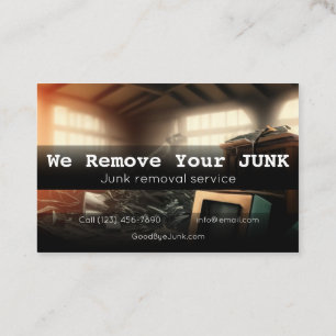 Residential junk removal business card