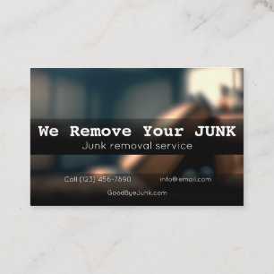 Residential junk removal business card