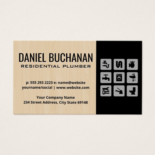 Residential Plumber | Pipe System Icons (Front)