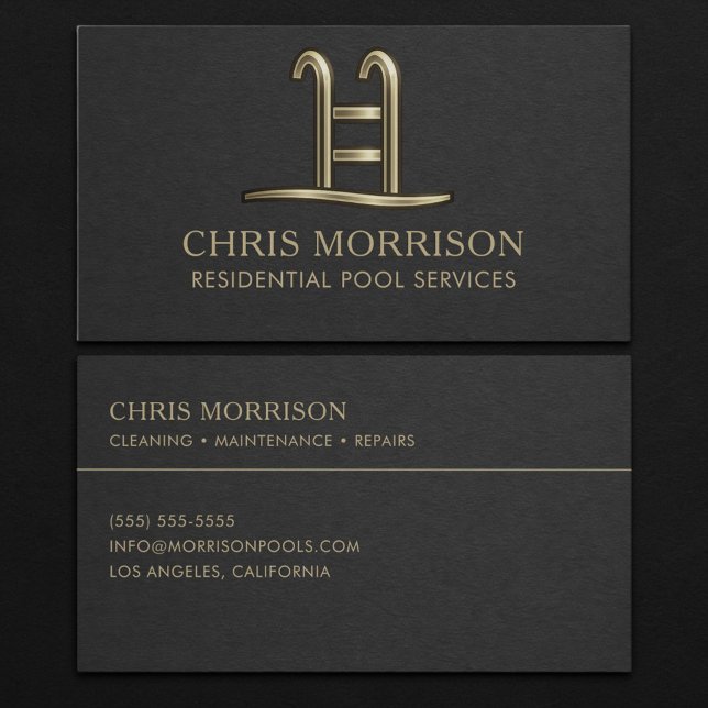 Residential Pool Services Business Card (Creator Uploaded)
