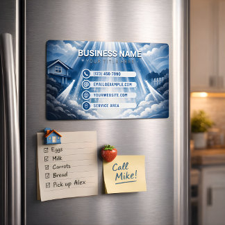 Residential Pressure Washing Cosmic Harmony Magnetic Business Card