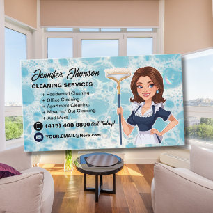 Residential Professional Cleaning Service Business Card