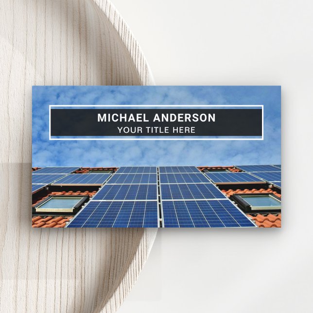 Residential Rooftop Solar Panels Business Card (Creator Uploaded)