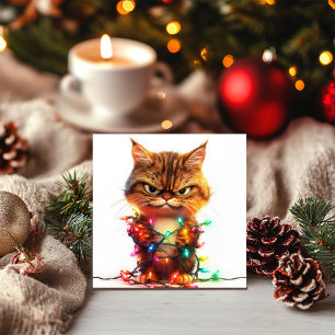 Resigned Festive Grump Holiday Card