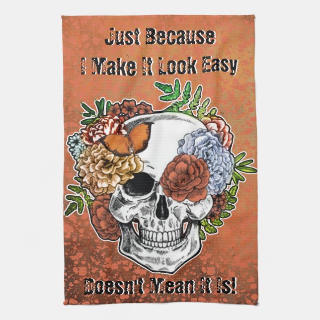 Resilience Tenacity Unyielding Spirit Affirmations Tea Towel (Vertical)