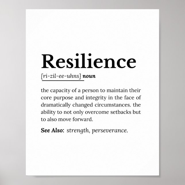 Resilience: The Power of Perseverance Poster (Front)