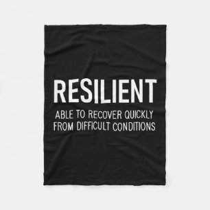 Resilient Able To Recover Quickly From Difficult C Fleece Blanket