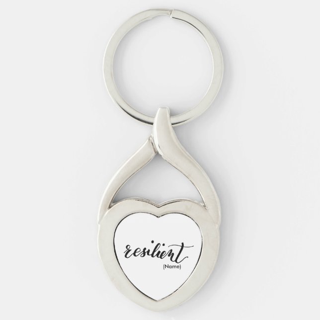 Resilient Custom Key Ring (Front)