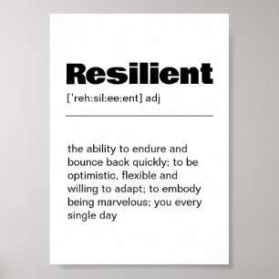 Resilient Definition Wall Art Print
