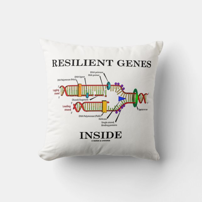 Resilient Genes Inside DNA Replication Biology Cushion (Front)