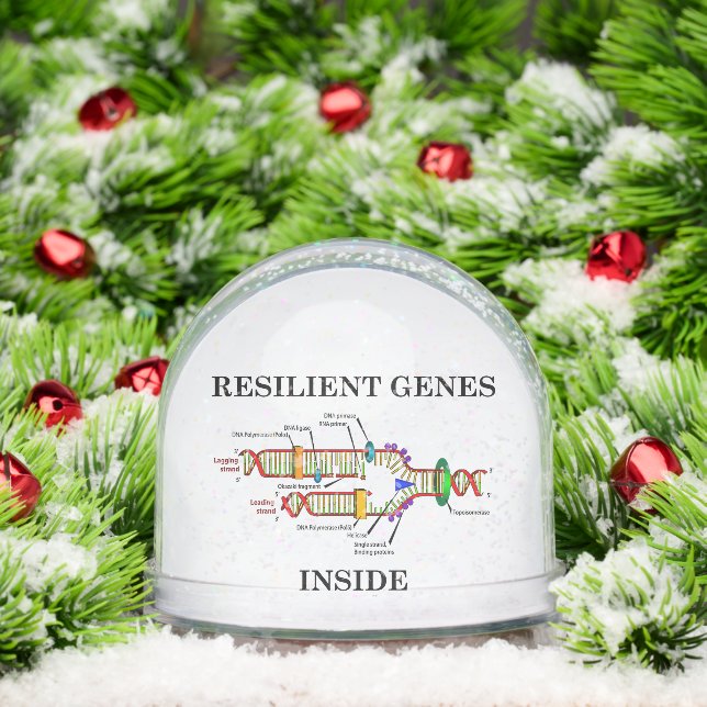 Resilient Genes Inside DNA Replication Biology Snowglobe (Christmas)