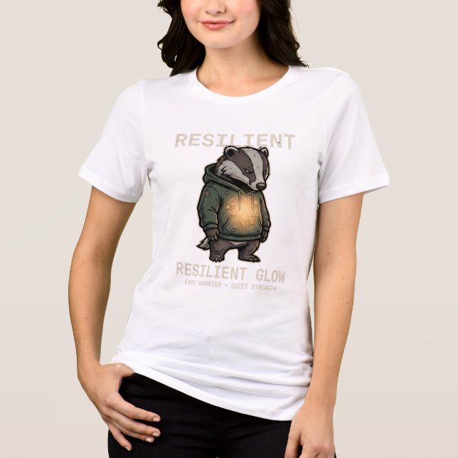 Resilient Glow Endometriosis Awareness Tee (Front)