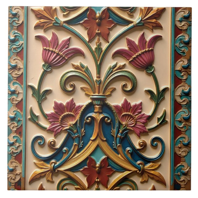Resilient Grace, Eclipsed Radiance Ceramic Tile (Front)