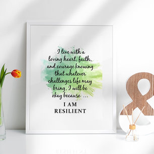 RESILIENT LIVING: LOVING HEART POSTER