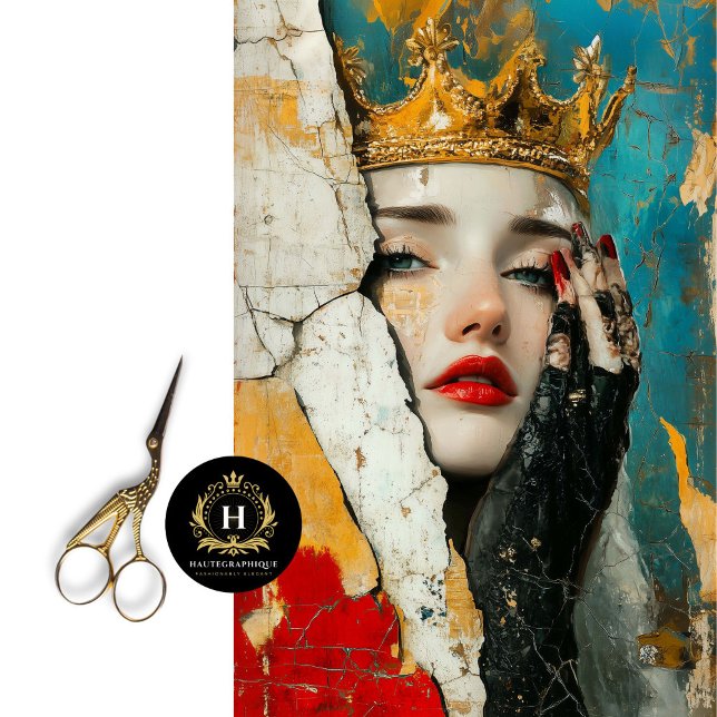 Resilient Queen Abstract Art Decoupage Tissue Paper (Creator Uploaded)