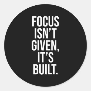 Resilient Stoic Mindset Quote For Motivation And I Classic Round Sticker