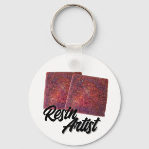 Resin Artist Sparkle Crafter  Key Ring