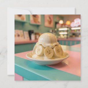 Resin Banana Sundae Retro Ice Cream Shop
