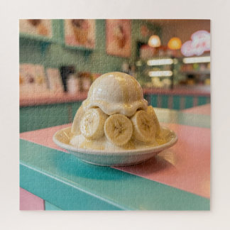 Resin Banana Sundae | Retro Ice Cream Shop Jigsaw Puzzle