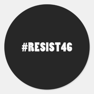 #resist46 Resist 46 Classic Round Sticker