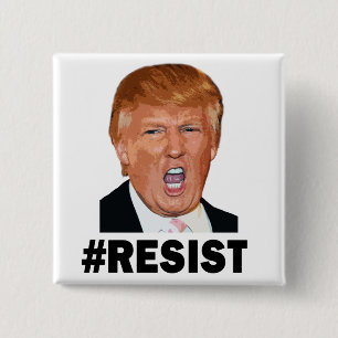 Resist 15 Cm Square Badge