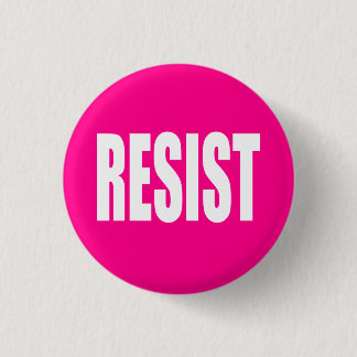 "RESIST" 3 CM ROUND BADGE