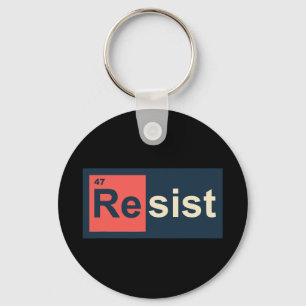 Resist 47 Periodic Table Anti Trump Key Ring