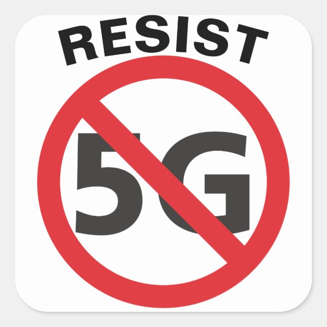Resist 5G sticker (Front)
