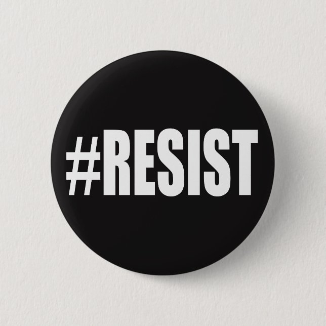 #RESIST 6 CM ROUND BADGE (Front)