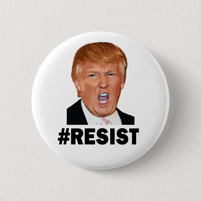 Resist 6 Cm Round Badge (Front)