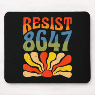 Resist 8647 Flower Anti-trump Human Rights Politic Mouse Pad