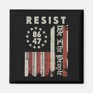 Resist 8647 Us Flag We The People Protest Women Me Magnet