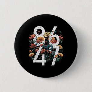 Resist 86 47 Flowers Poppy Protest Women Kids Men 6 Cm Round Badge