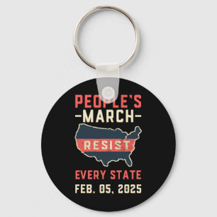 Resist Across America Stop Trump  Key Ring
