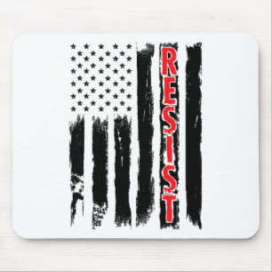 Resist - American Flag Resistance Anti Trump Shirt Mouse Pad