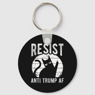Resist Anti Trump Af Anti Trump Resistance Cat Key Ring