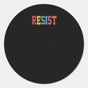 Resist Anti-trump Political Protest Classic Round Sticker