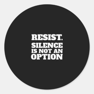 Resist Anti-trump Pro-america Pro-democracy Activi Classic Round Sticker