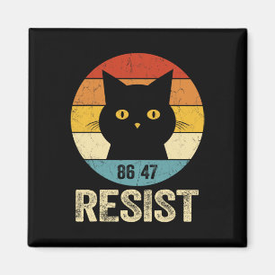 Resist Anti Trump Tee Retro Resist Anti Trump Cat Magnet